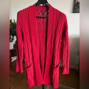 Ralph Lauren Women Cable Knit cardigan sweater
